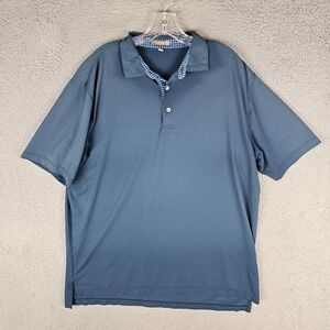 Peter Millar Golf Polo Shirt Mens XL Stretch Summer Comfort High Low Slit